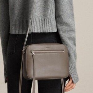 All Saints Fleur De Lis Crossbody Leather bag